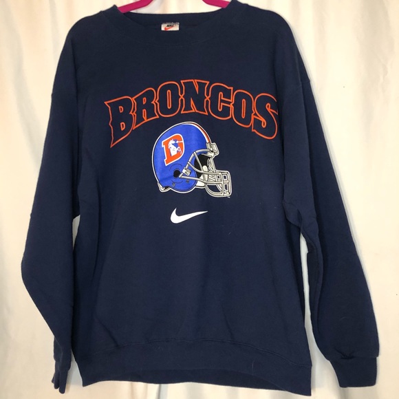 Blue Broncos Nike Sweatshirt 